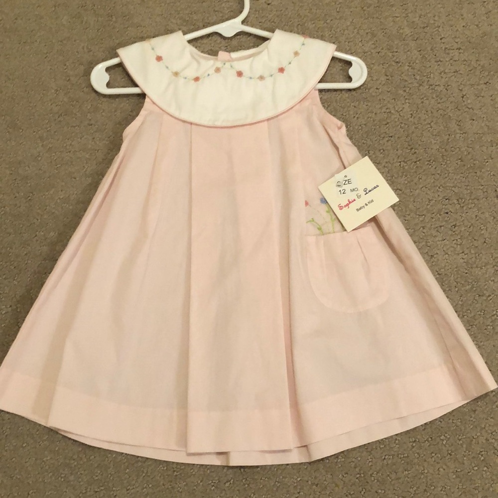 Sophie & Lucas embroidered flower dress